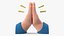 Emoji de manos juntas