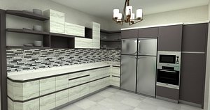 3D model kitchen apl