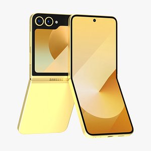 Samsung Galaxy Z Flip 6 Yellow 3D model
