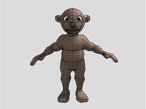 Macaco desenho animado Modelo 3D $100 - .ma .obj - Free3D