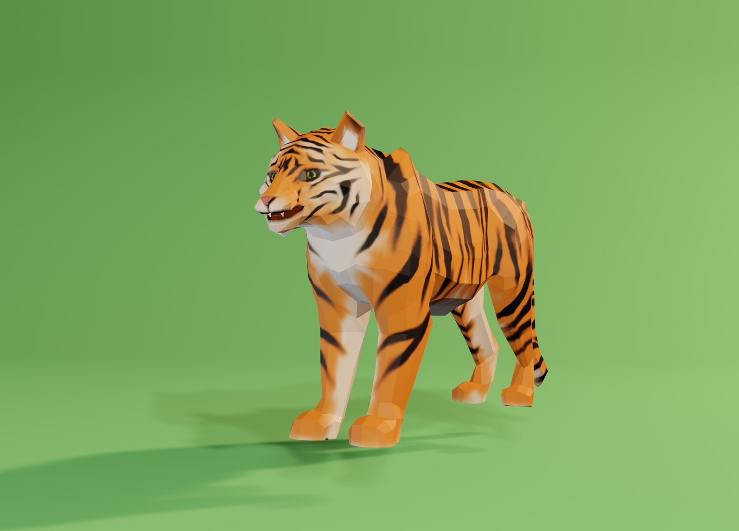 Bengal Tiger ANIMATED Yeti 3D model - TurboSquid 2124743