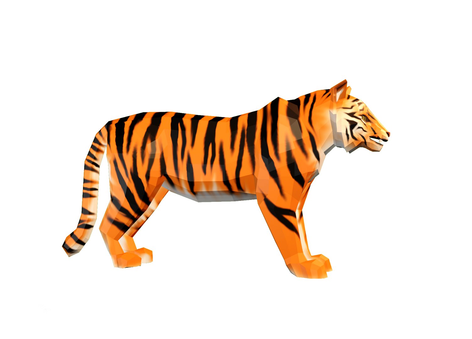 Cartoon Tiger Animated 3D Model in Characters - UE Marketplace