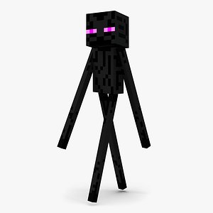 Minecraft EnderMan Rigged 3D Model