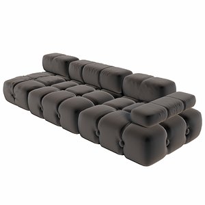 Serene black Sofa model