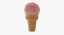 Ice Cream Cone 01 Strawberry