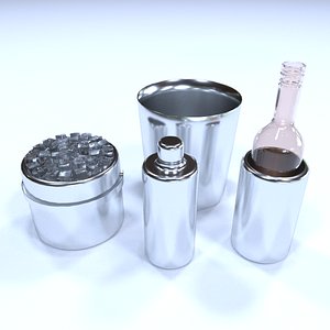 duke stainless steel cocktail 3D model