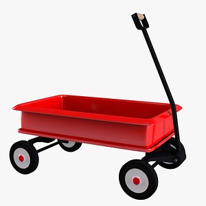red wagon 3D model