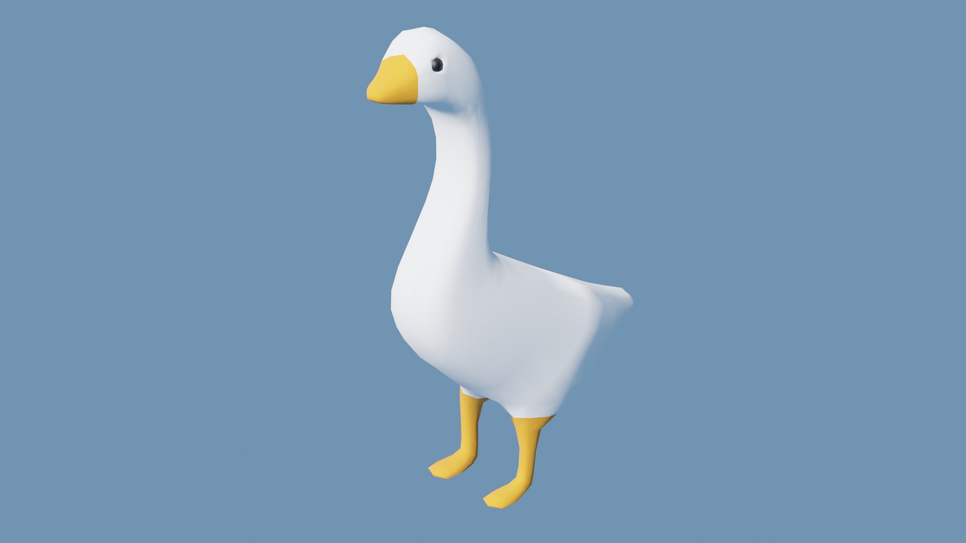 Goose - Lowpoly Rigged And Cartoon 3D Model - TurboSquid 1848959