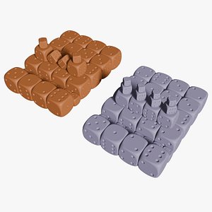 dice phone holder 3D model