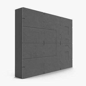 3d sci-fi painted panel 4