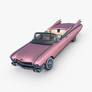 cadillac eldorado 1959 pink 3d max