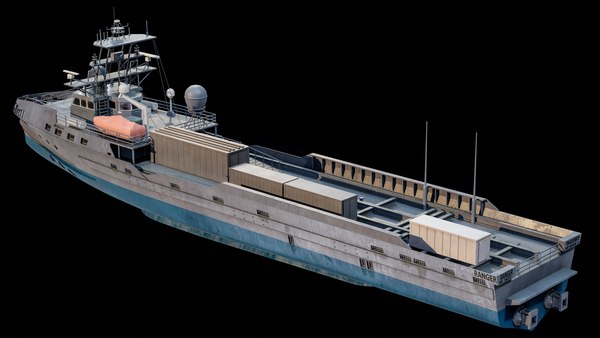 modelo 3d Buque militar Robo-Ship Ranger de la Armada de EE. UU ...