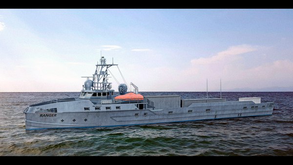 modelo 3d Buque militar Robo-Ship Ranger de la Armada de EE. UU ...