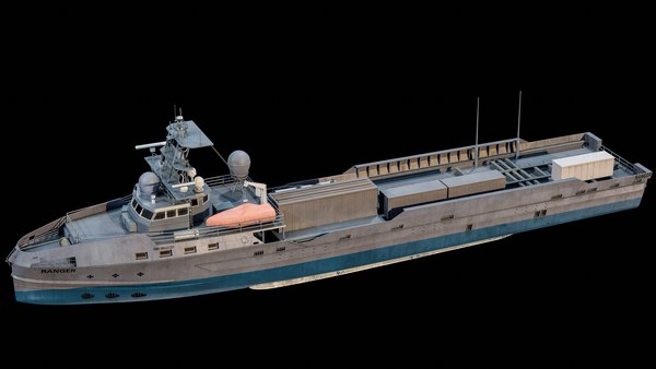 modelo 3d Buque militar Robo-Ship Ranger de la Armada de EE. UU ...