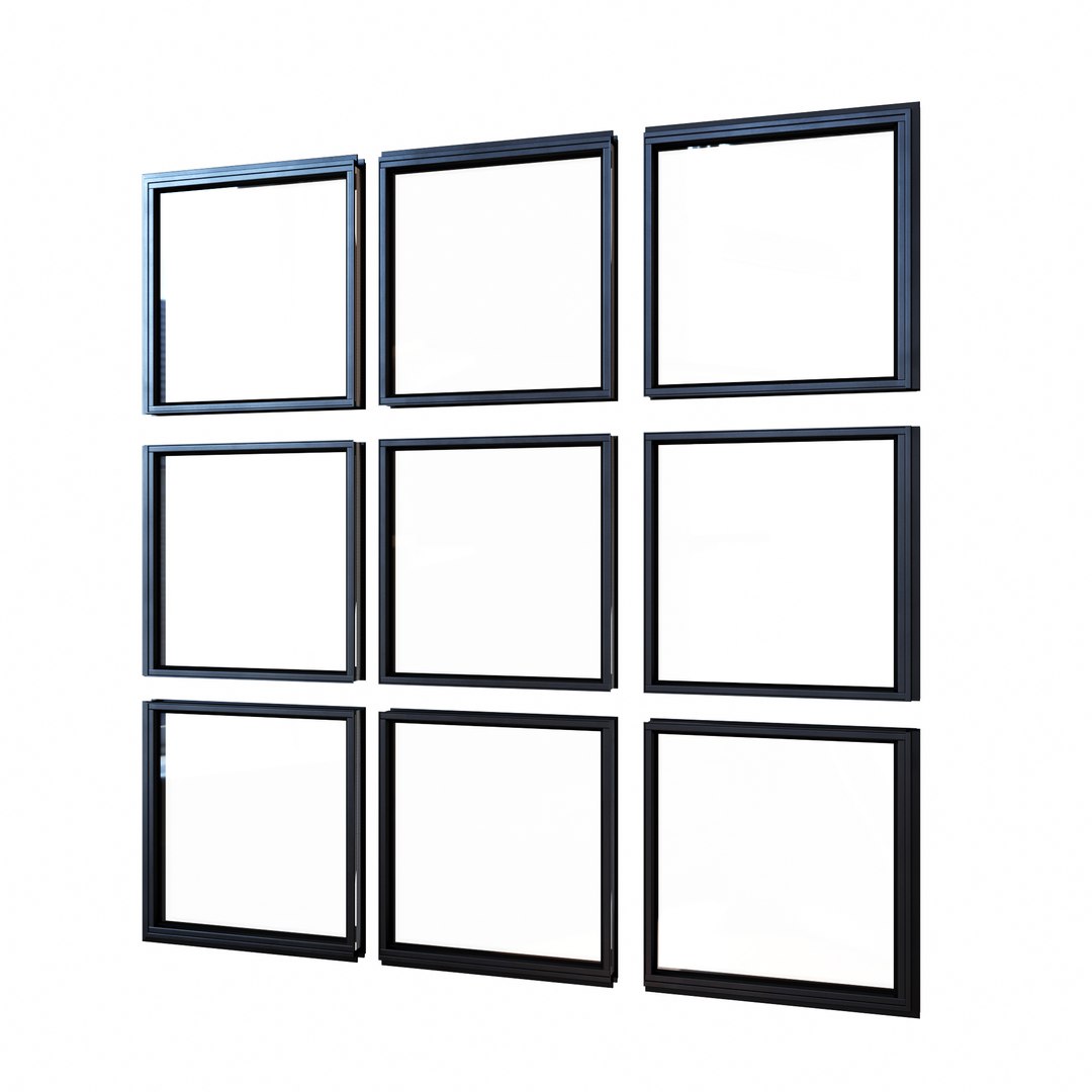 3D steel windows - TurboSquid 1226404