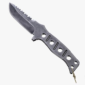 Benchmade 375 BK Tactical Knife AAA PBR Game Ready Melee Asset Low-poly