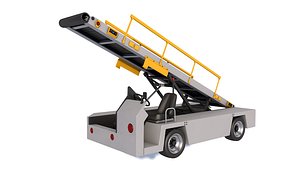 3D Airport Conveyor Belt Loader