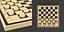 3D draughts board