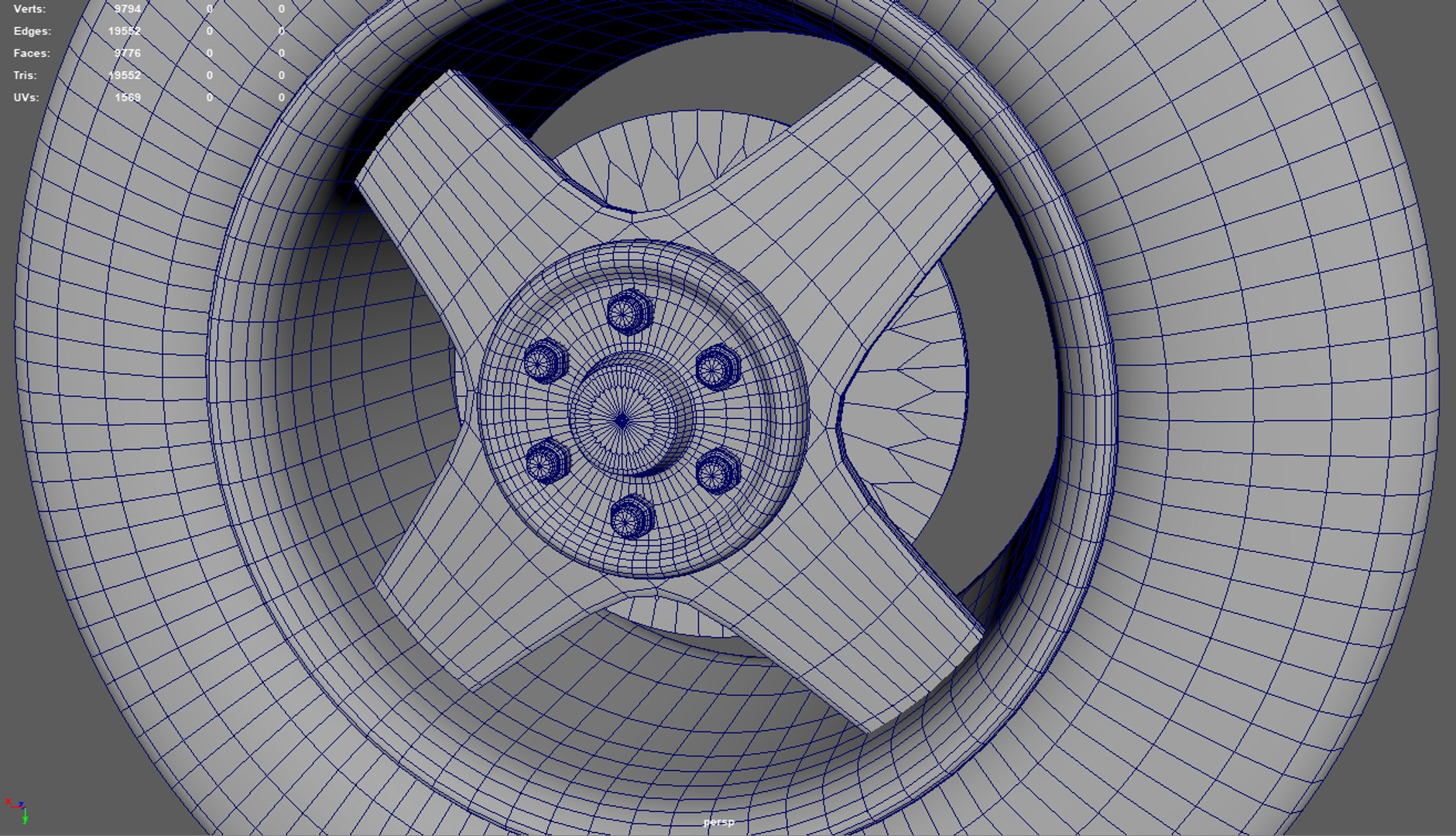 3D Model Low Poly Wheel 01 - TurboSquid 1935210