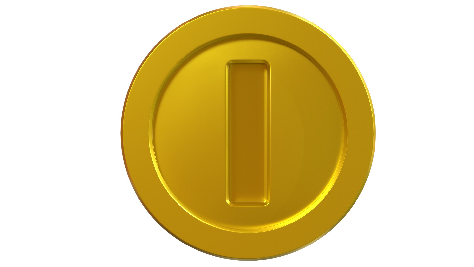 Gold Coin Super Mario Model - TurboSquid 1467744