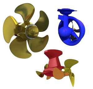 3D model propeller thruster