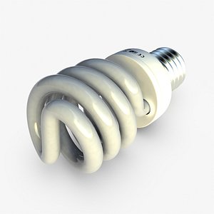 spiral bulb e27 3d max