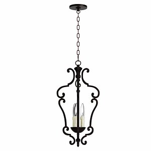 Aged Bronze Barked Lantern Pendant model