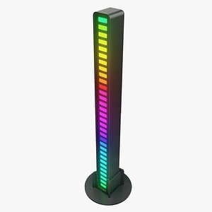 3D Modern Black Lamp Equalizer