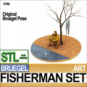 3d reconstruction fisherman bruegel fish model