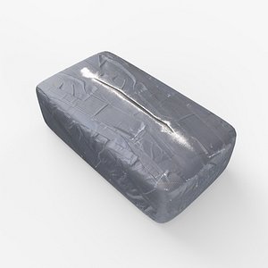 Drug Package Cut Game Ready 2 3D model