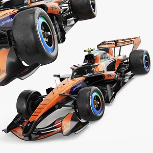 McLaren MCL40 F1 Race Car Rigged for Maya