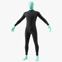 Man Wetsuit Black Full Version