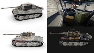 Fully built Panzer Tiger Tank Late 1944 v3 (interior and engine)