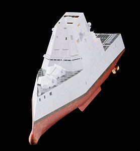 uss zumwalt ddg-1000 3D model