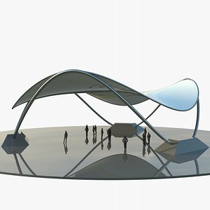 Futuristic Tensile Pavilion 10