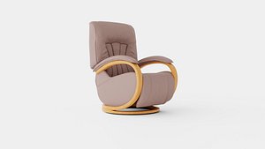 3D model Leather Armchair