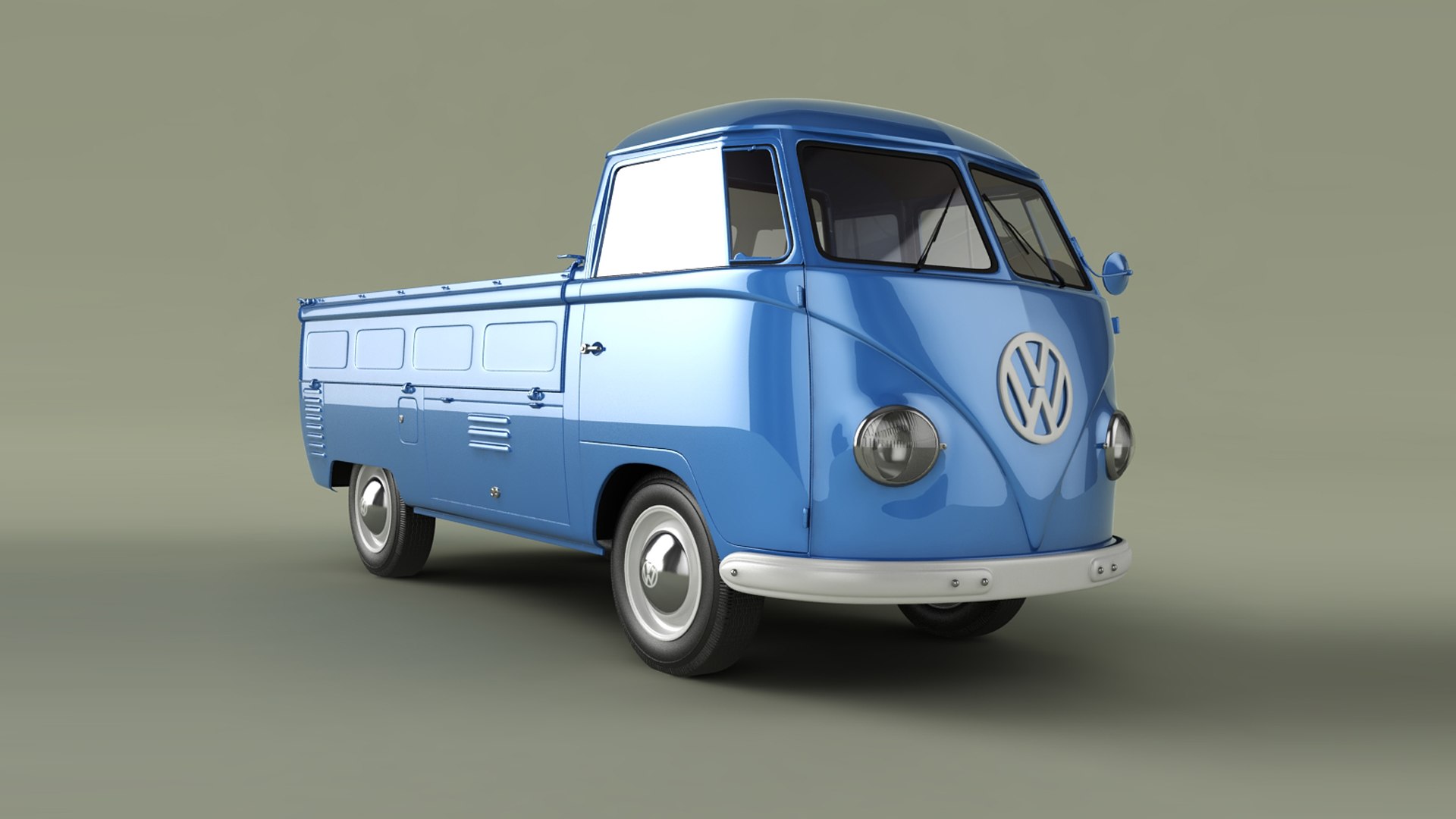 Volkswagen Type 2 Single Cab Pickup T1 3D Model - TurboSquid 2078677