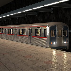 3D model Los Angeles Subway