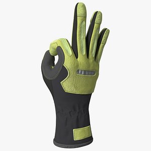 3D Heavy Duty Safety Gloves OK Hand Gesture