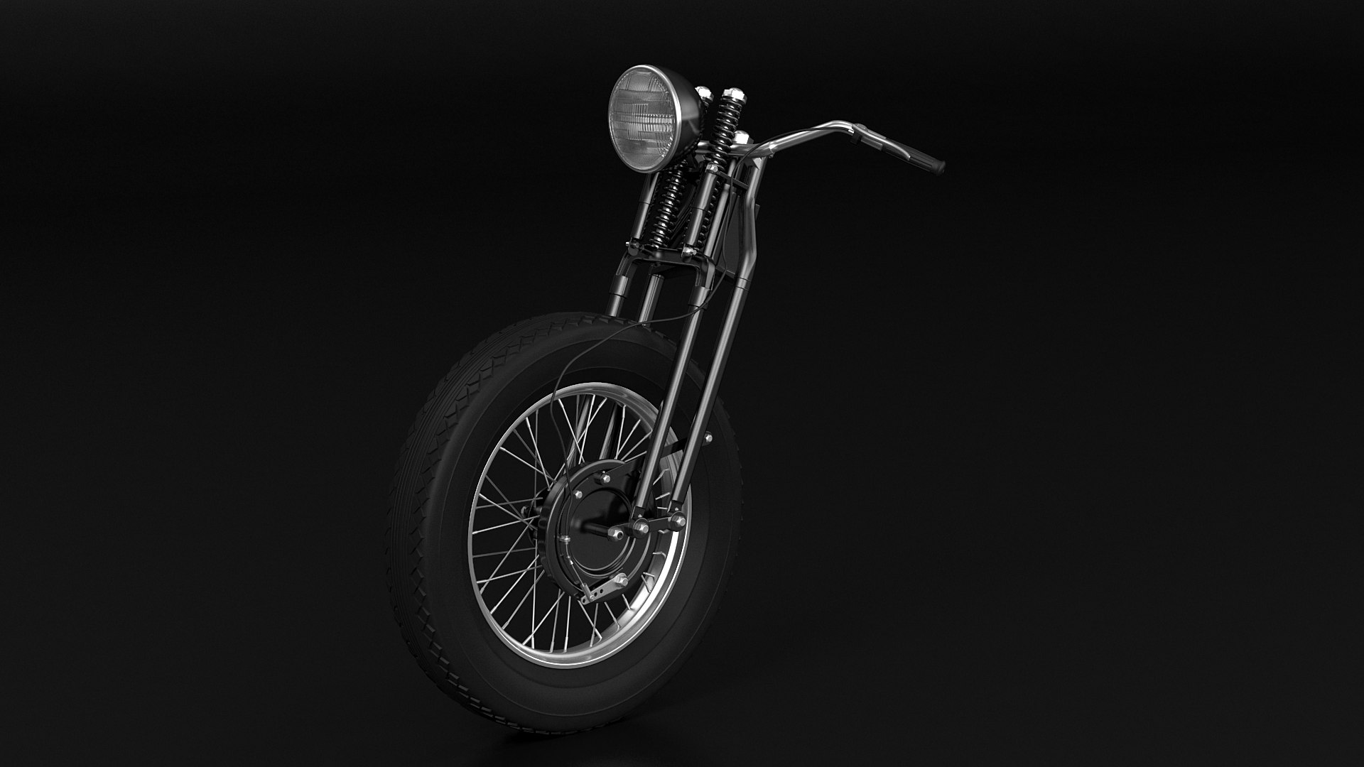 Motorcycle Springer Fork Model TurboSquid 1878612