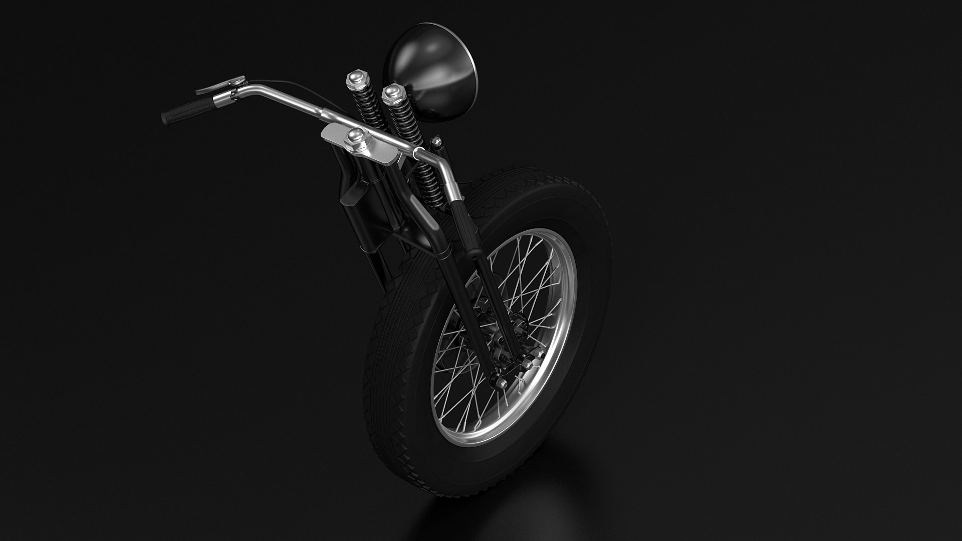 Motorcycle Springer Fork Model TurboSquid 1878612