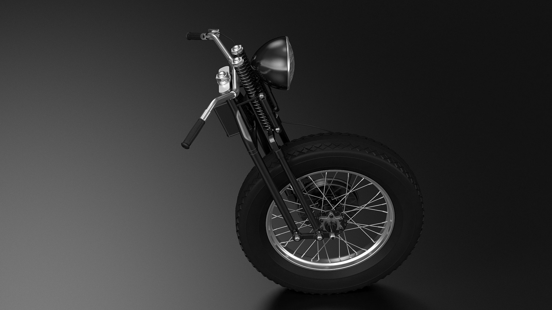 Motorcycle Springer Fork Model TurboSquid 1878612