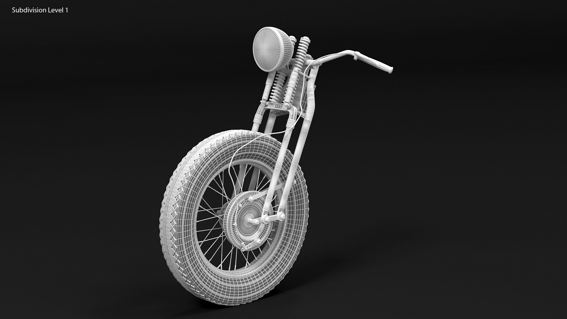 Motorcycle Springer Fork Model TurboSquid 1878612