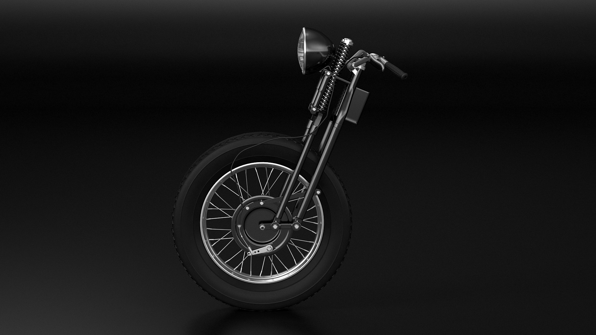 Motorcycle Springer Fork Model TurboSquid 1878612