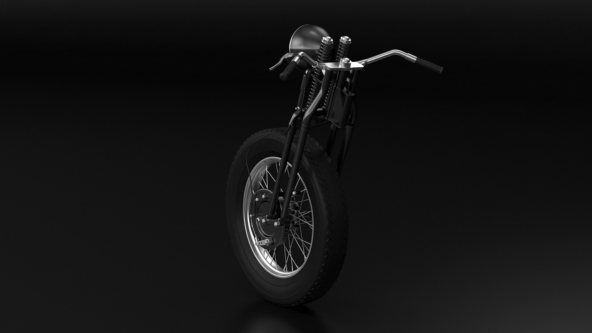 Motorcycle Springer Fork Model TurboSquid 1878612