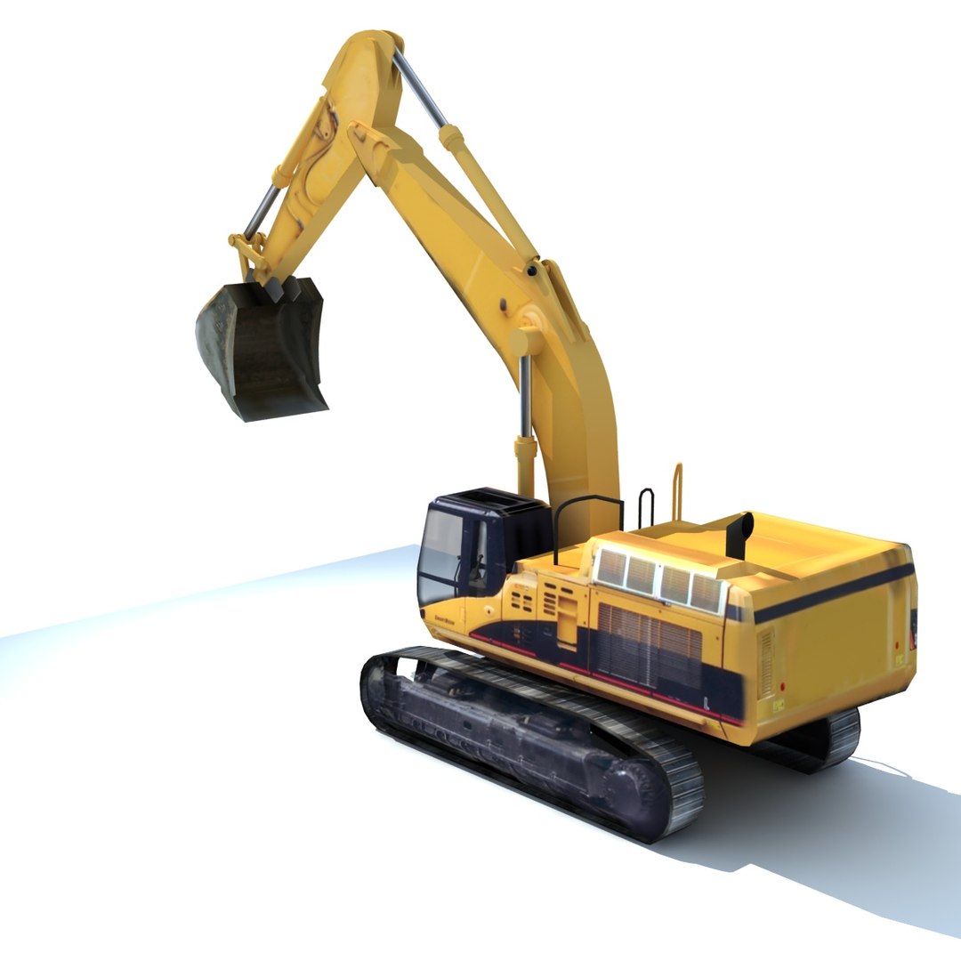 3d Model Of Excavator