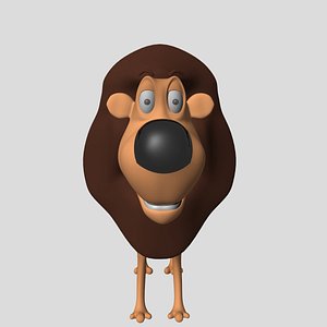 lion cartoon 3d ma