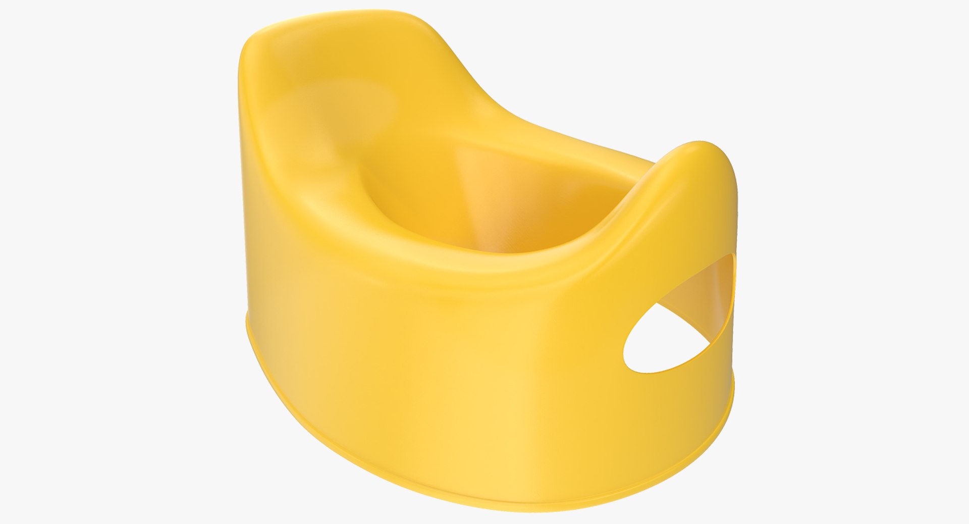 Plastic Baby Potty 3D model preview
