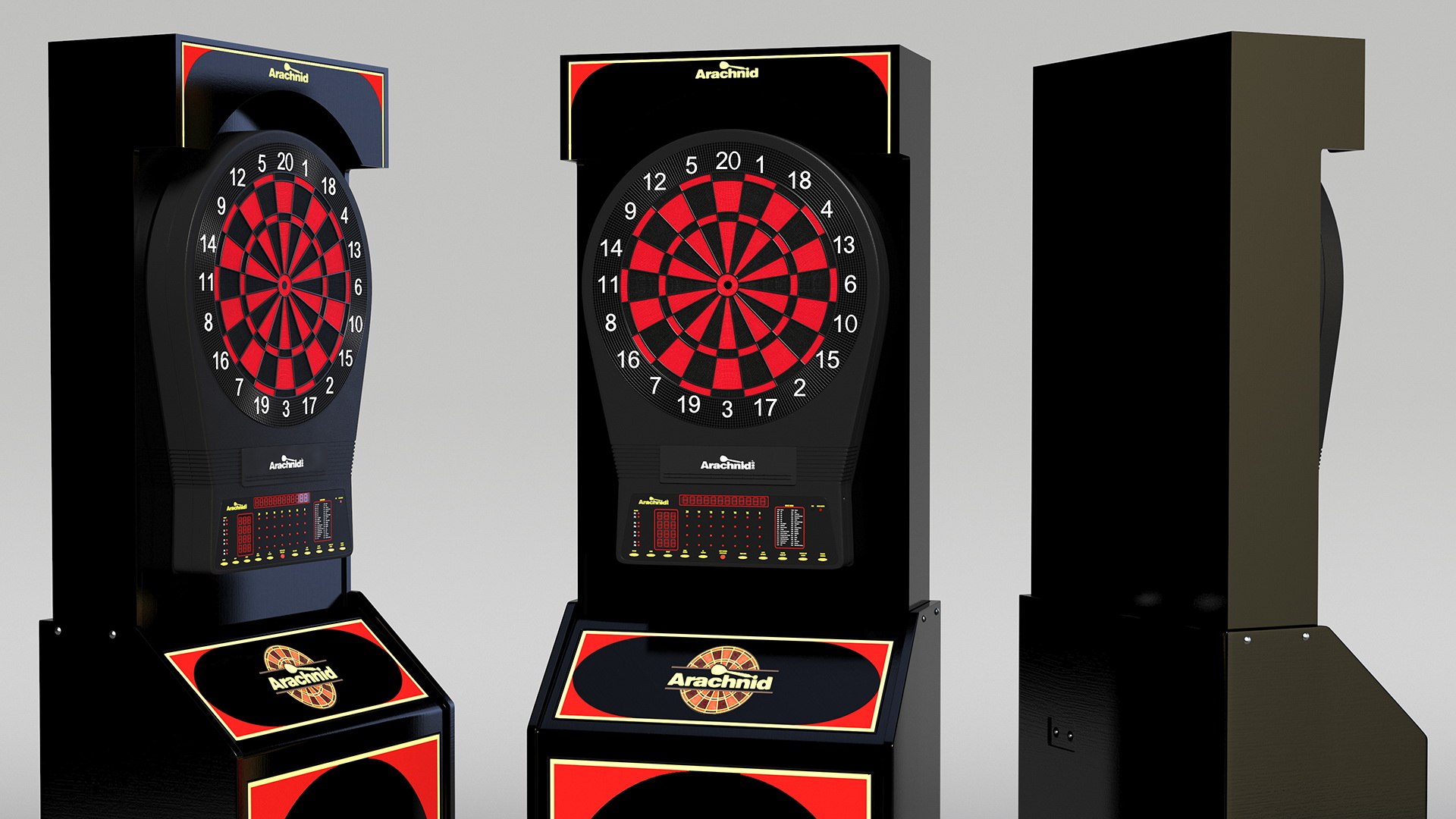 3D Arcade Style Electronic Dartboard Machine Model - TurboSquid 2221918