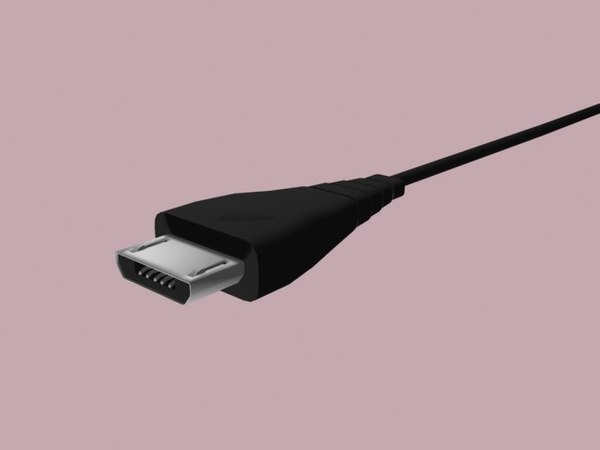 마이크로 USB D 모델 TurboSquid